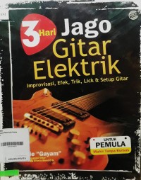 Image of 3 HARI JAGO GITAR ELEKTRIK